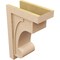 Ekena Millwork 10"W x 20"D x 30"H Classic Alma Rough Cedar Woodgrain TimberThane Corbel, Primed Tan CORUR10X20X30ALMRCPR - alternate 4